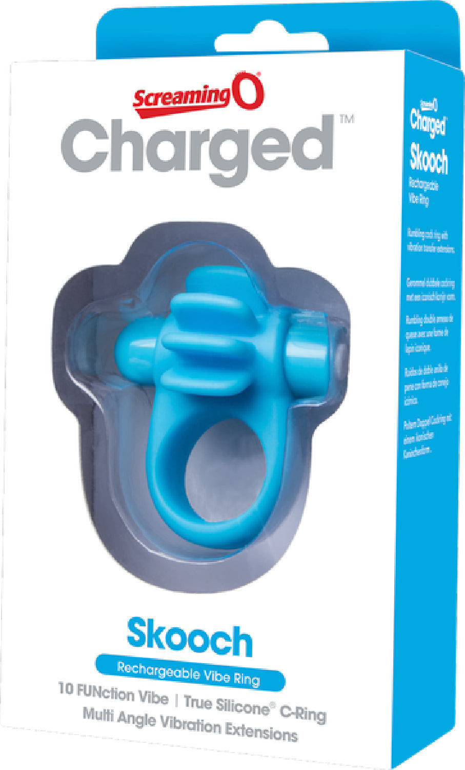 Skooch Charged – Rechargeable Vibrating Cock Ring with Textured Stimulation