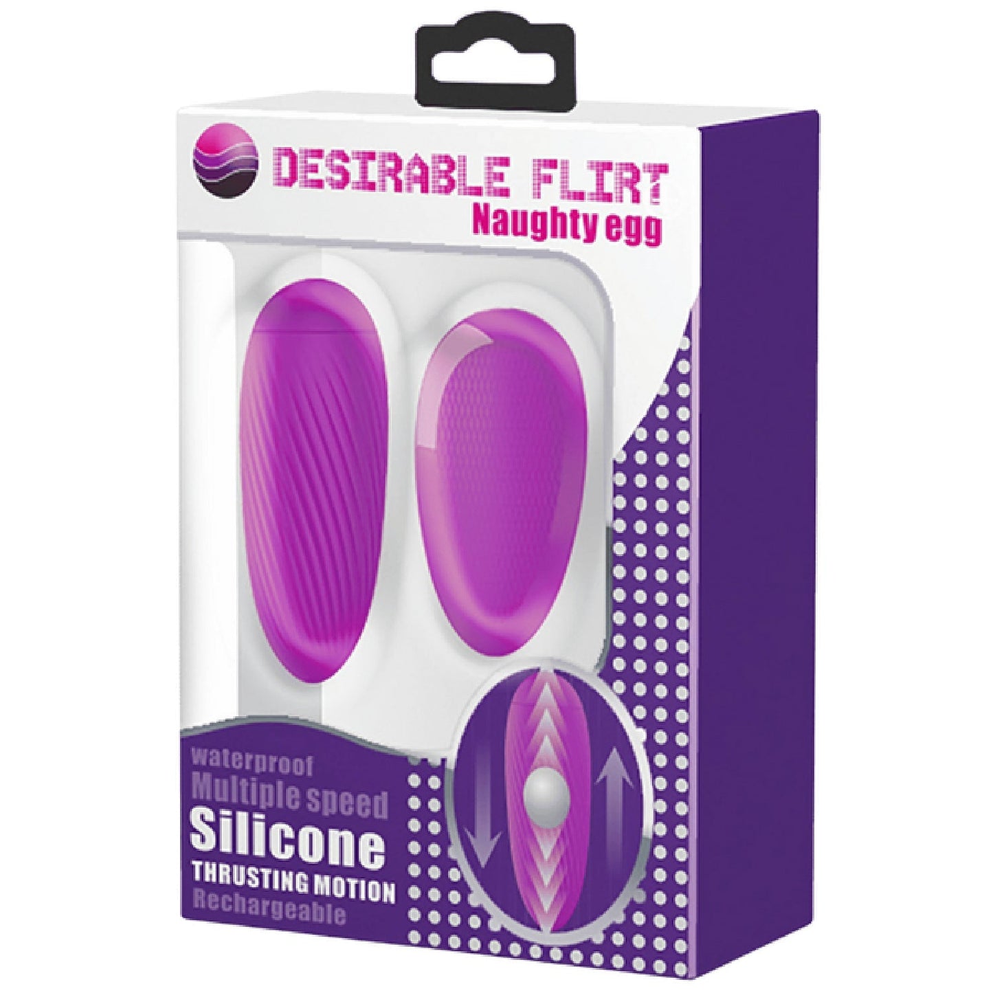 Silicone Naughty Egg – Remote-Controlled Wired Vibrating Egg