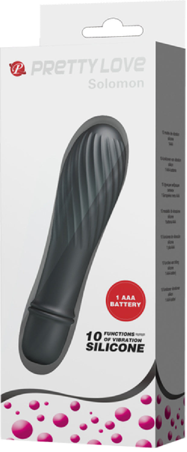 Solomon Mini Vibrator – Silicone Small Vibrator with Swirl Tip