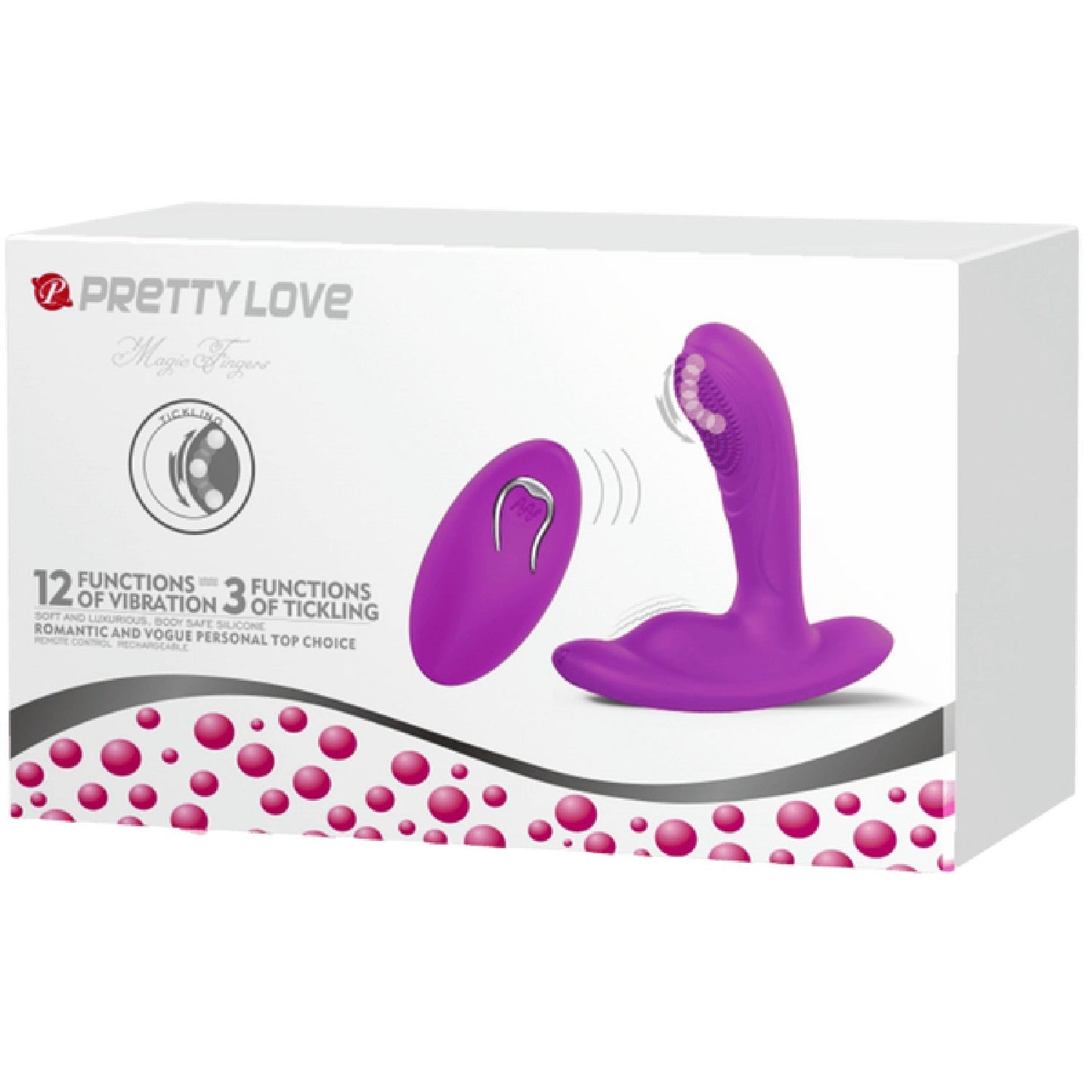 Magic Finger – Rechargeable Remote-Controlled Vibrator with 12 Vibration Functions and 3 Tickling Functions