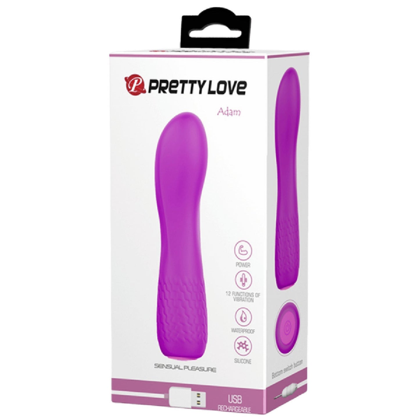 Alice Rechargeable Medical-Grade Silicone Vibrator with 12 Functions and Ergonomic Design