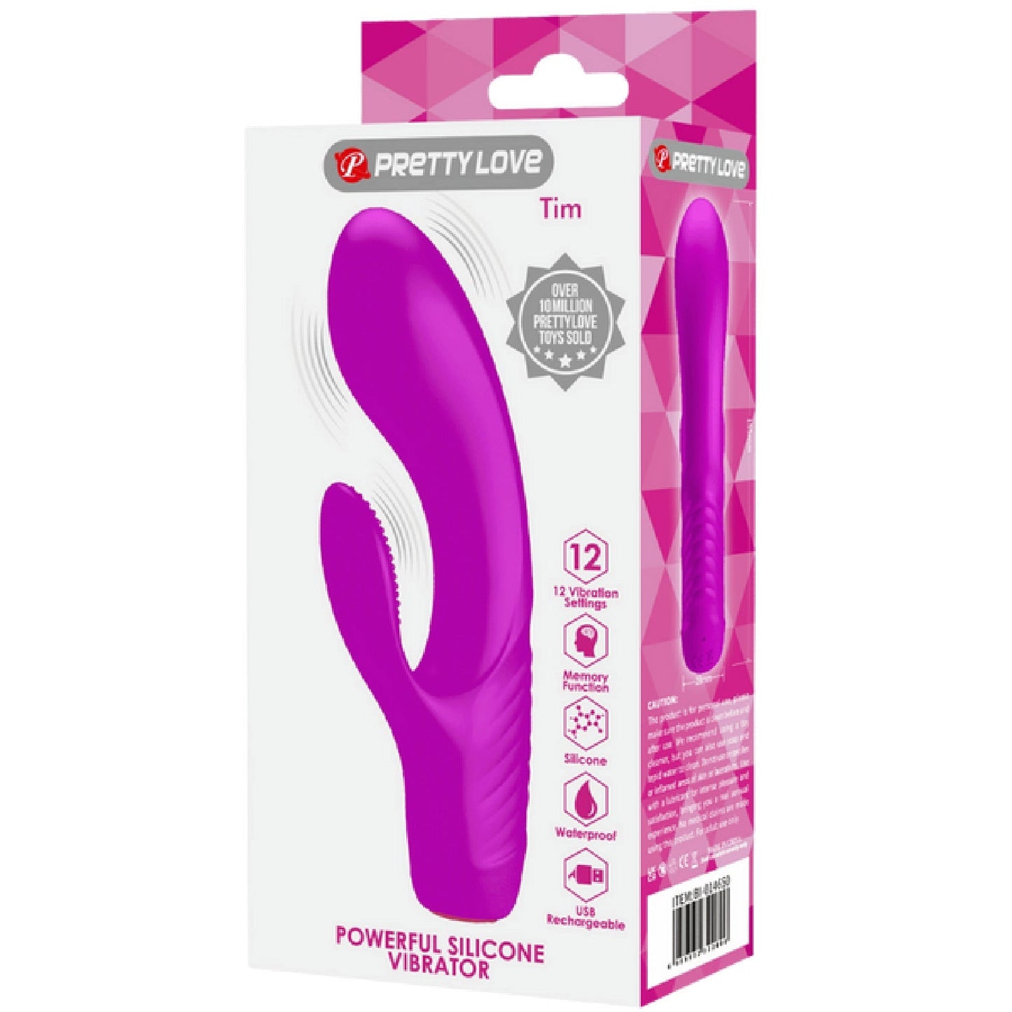 Rechargeable Tim Rabbit Vibrator – Bendable 12-Function G-Spot Vibrator