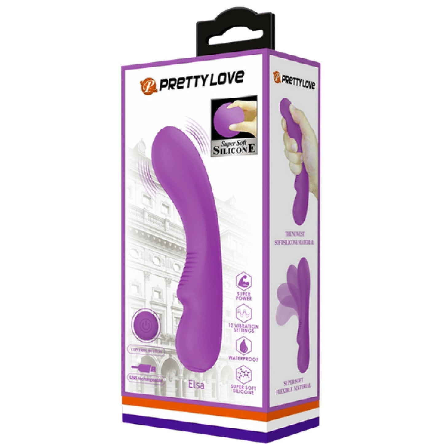 Elsa – Rechargeable Vibrator with 12 Vibration Functions, Smart Memory, and Soft Silicone Material
