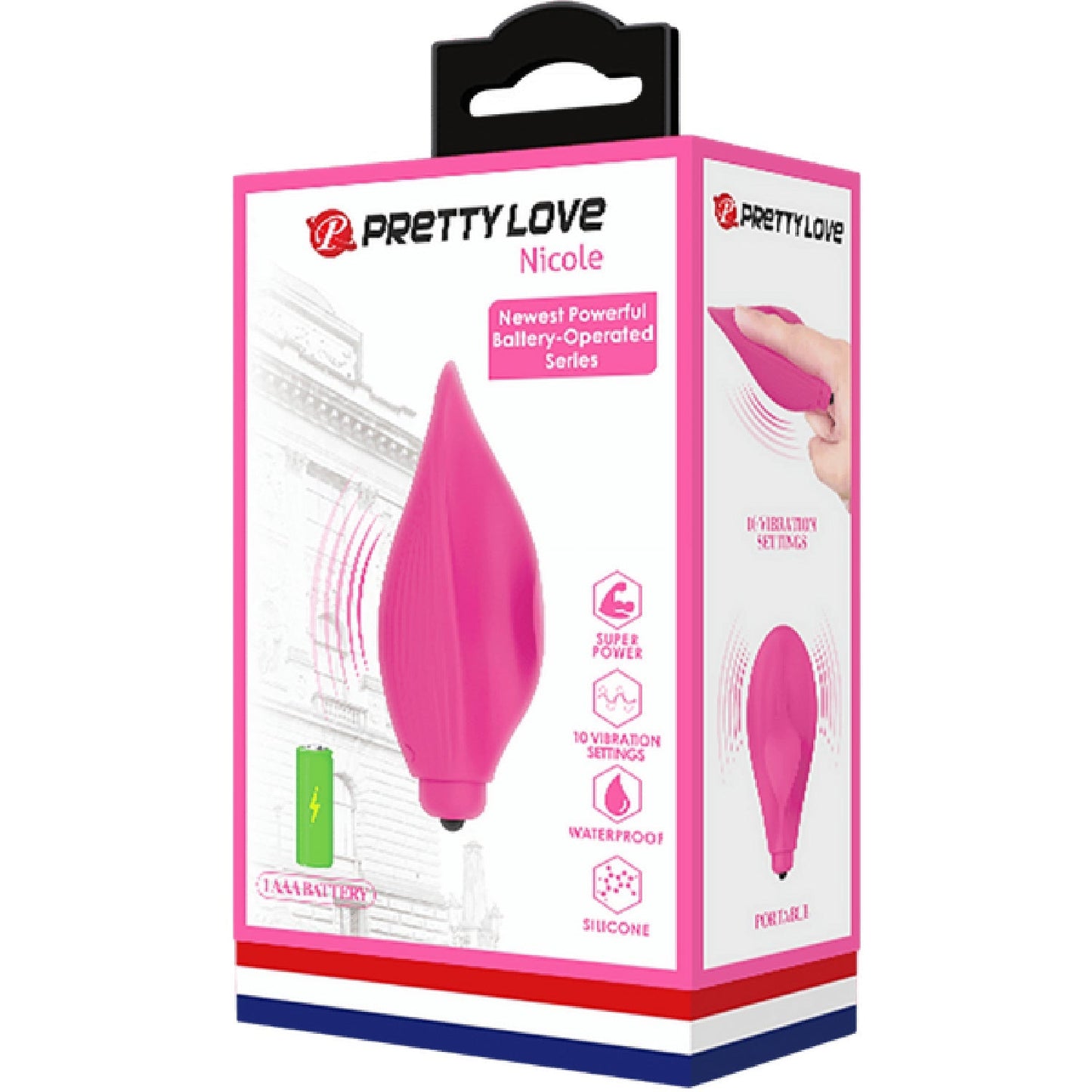 Nicole Silicone Finger Vibe – 10 Function Clit Stimulator Vibrator