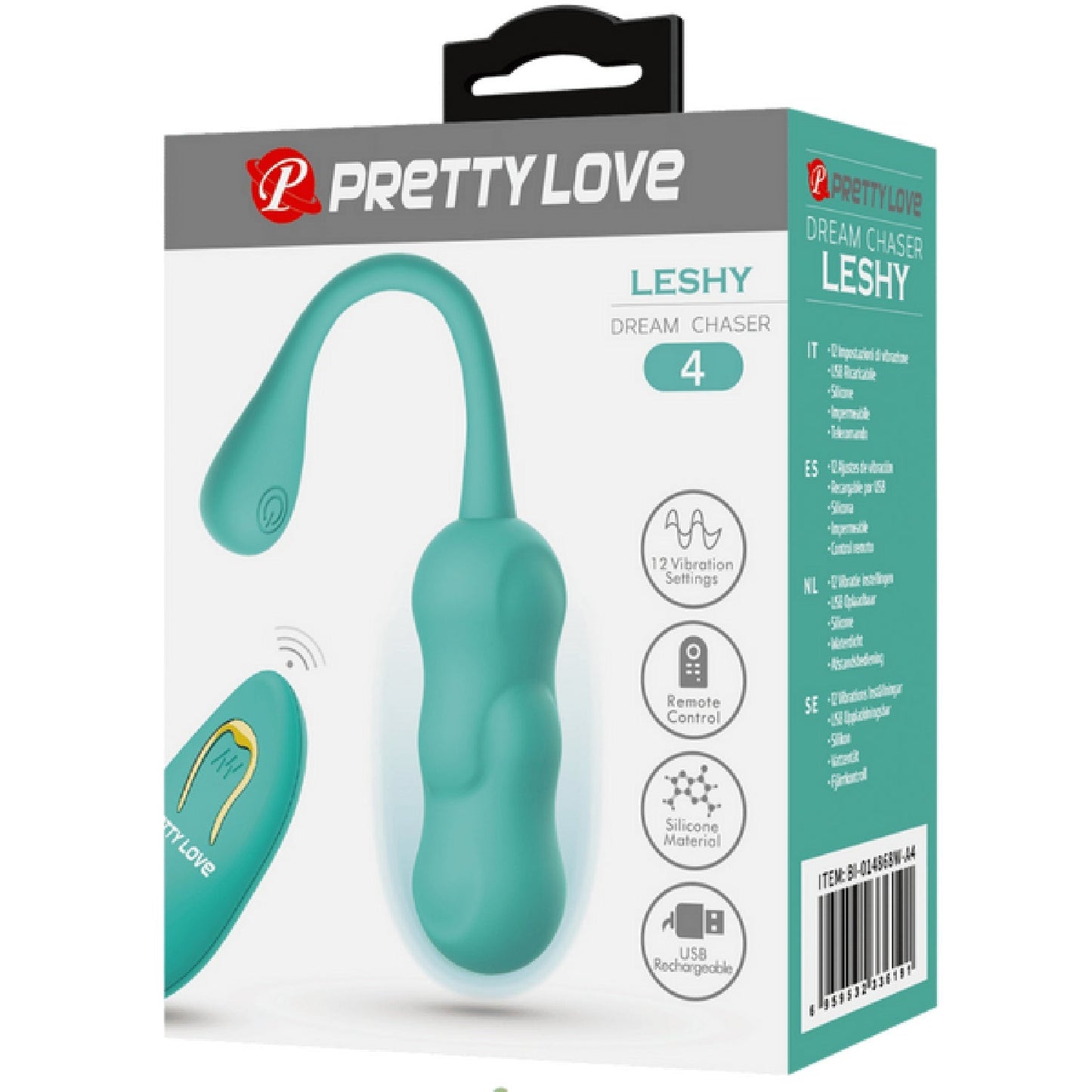 Leshy 4 Dream Chaser Rechargeable Silicone Vibrating Remote Egg