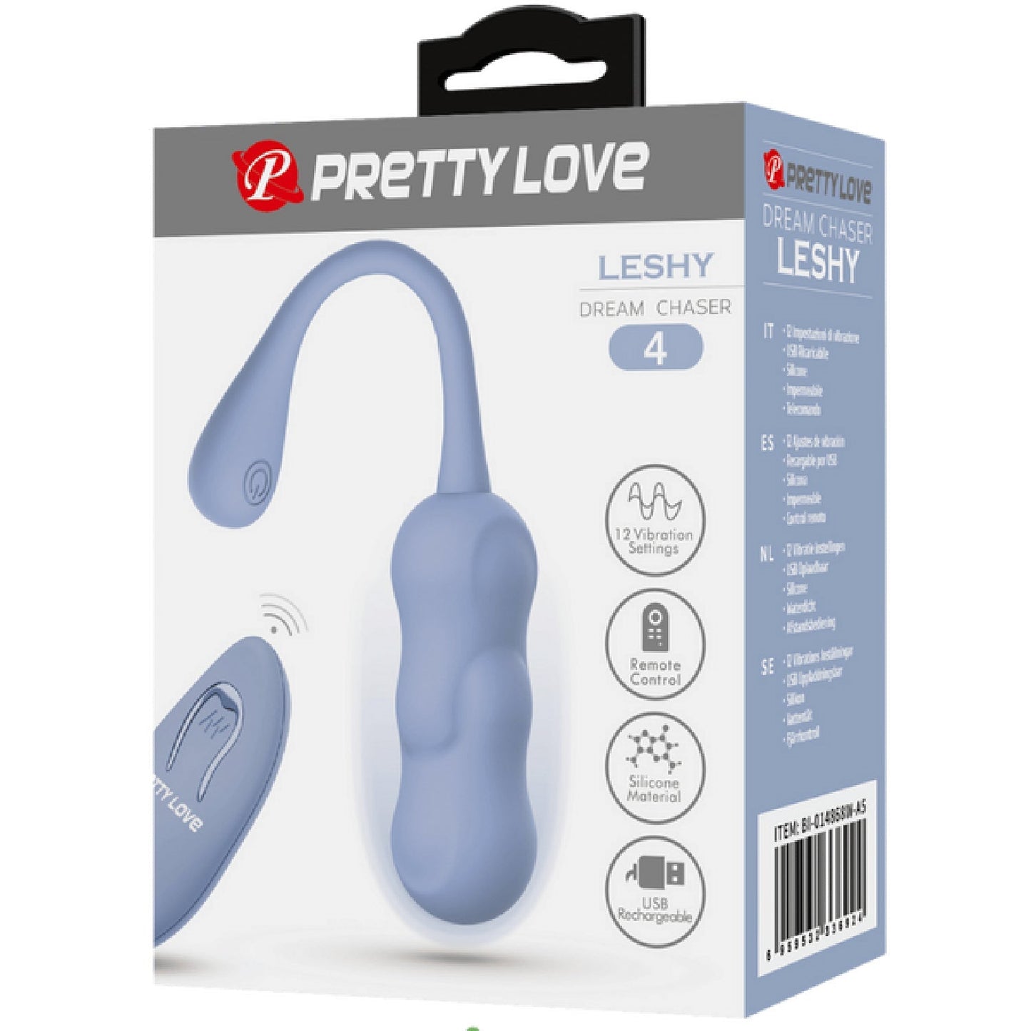 Leshy 4 Dream Chaser Rechargeable Silicone Vibrating Remote Egg