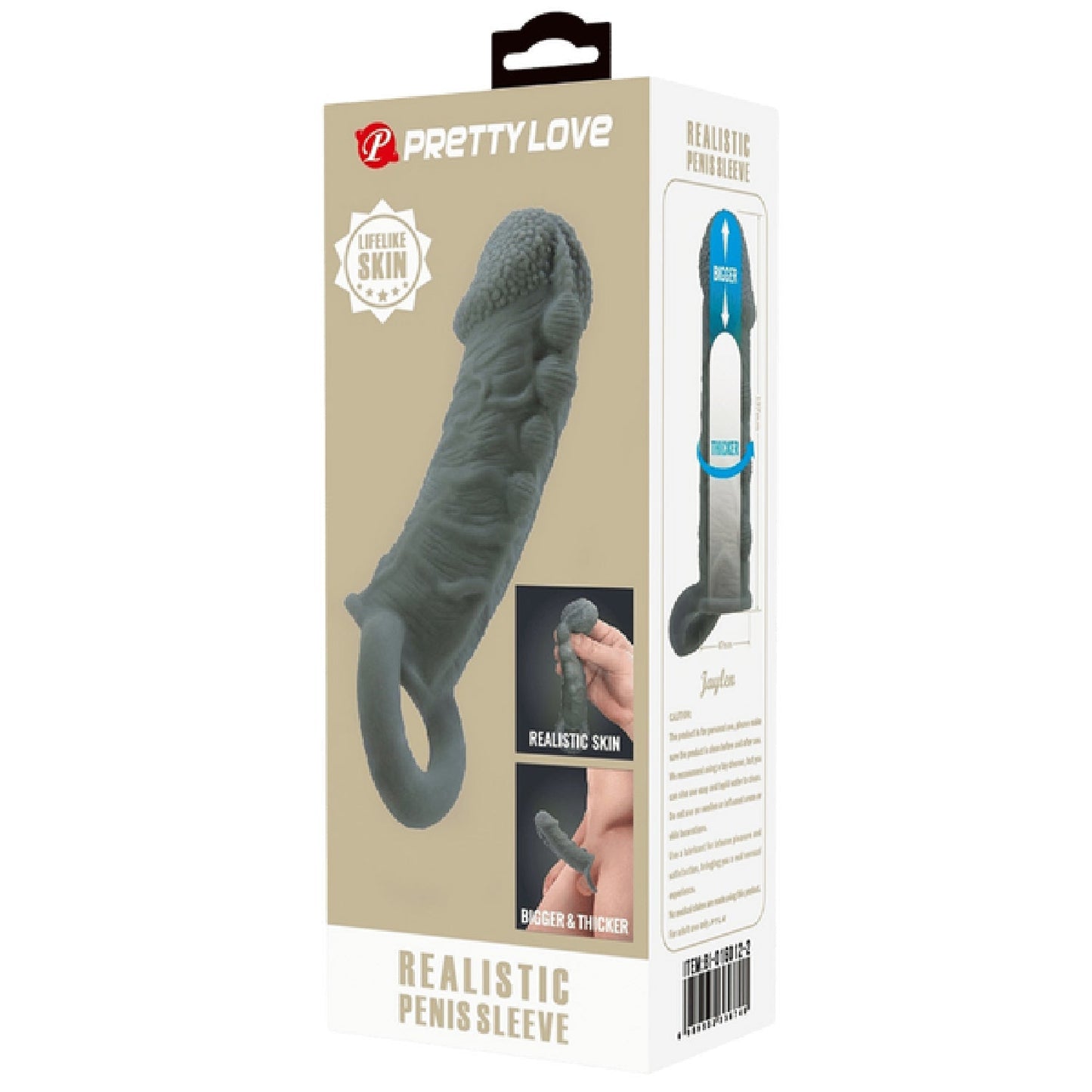 Realistic Penis Sleeve – Stretchy Thickening Penis Sleeve