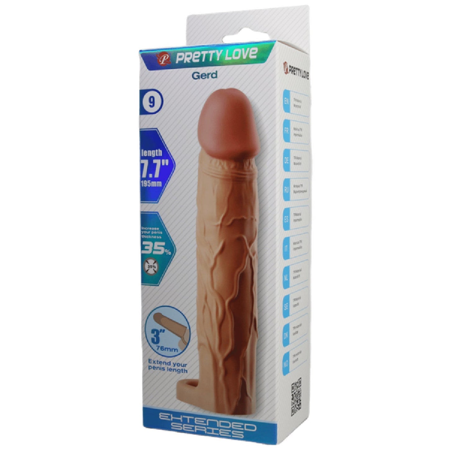 Gerd 7.7 Inch Penis Sleeve – Realistic Extension Sleeve