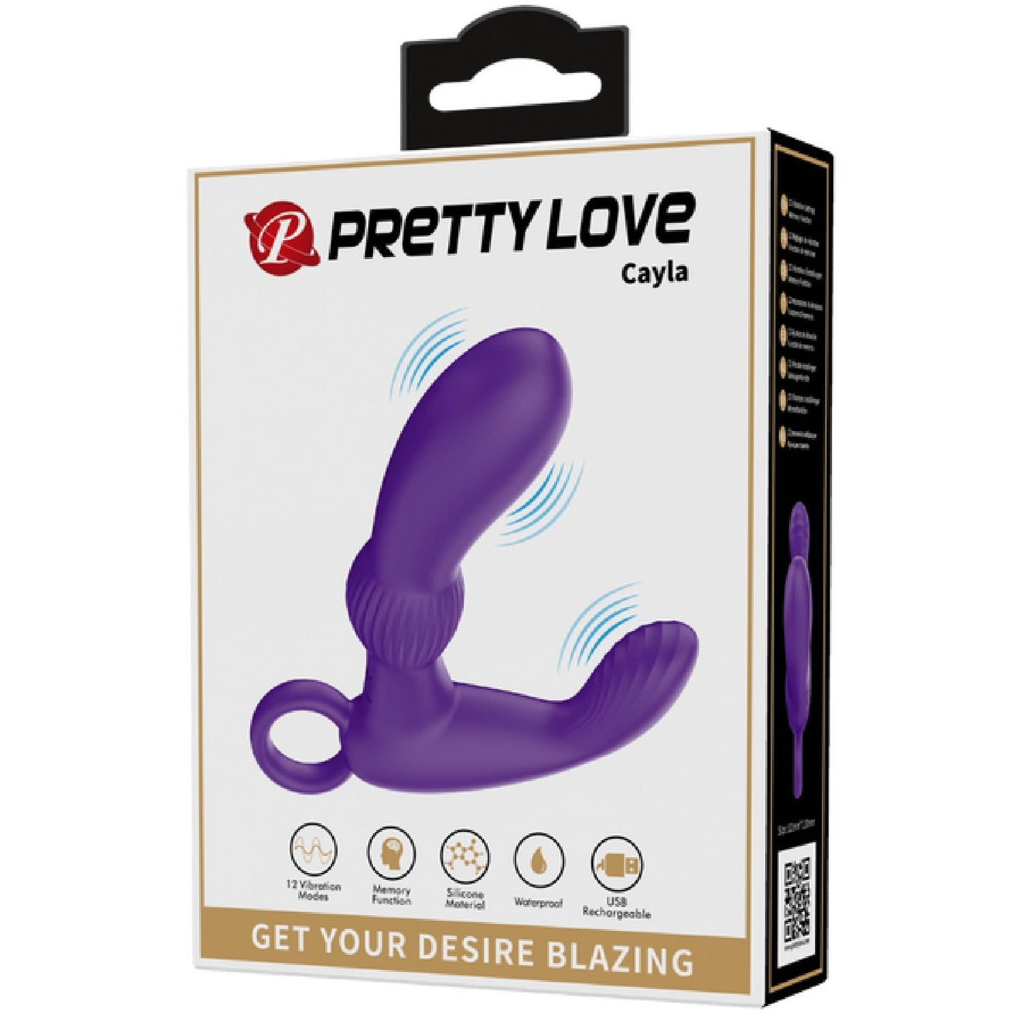 Rechargeable Cayla – Luxury Vibrating Prostate Massager with Circular Handle