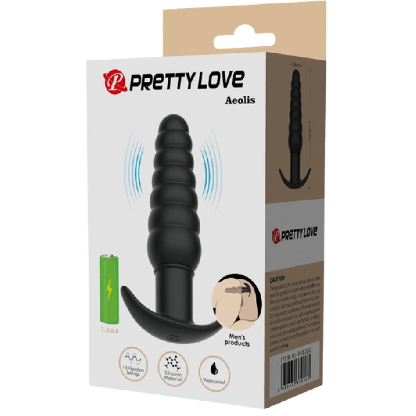 Aeolis Silicone Butt Plug – Smooth Skin Safe Anal Toy With 10 Vibration Settings
