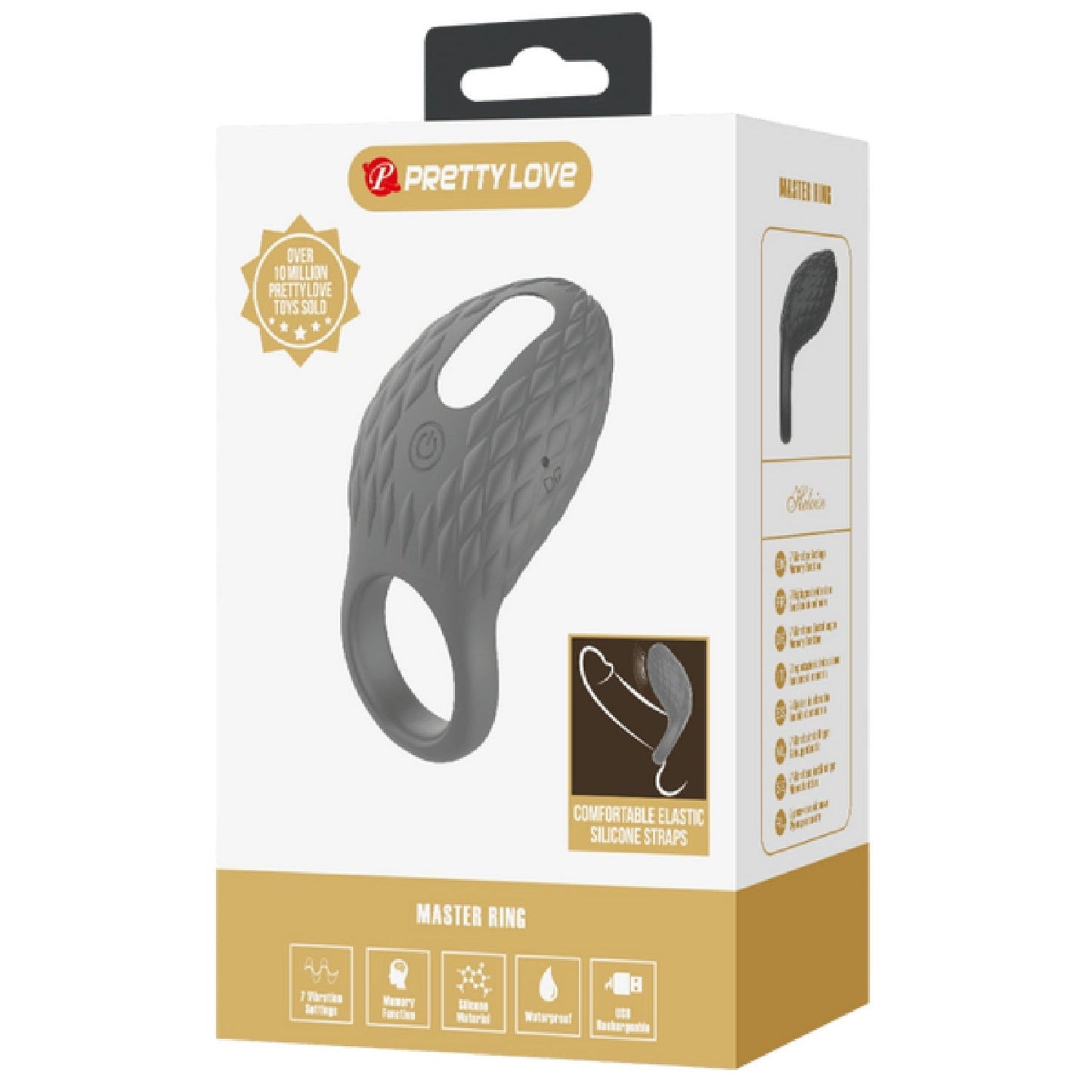 Helious Silicone 7 Function Rechargeable Vibrating Cock Ring