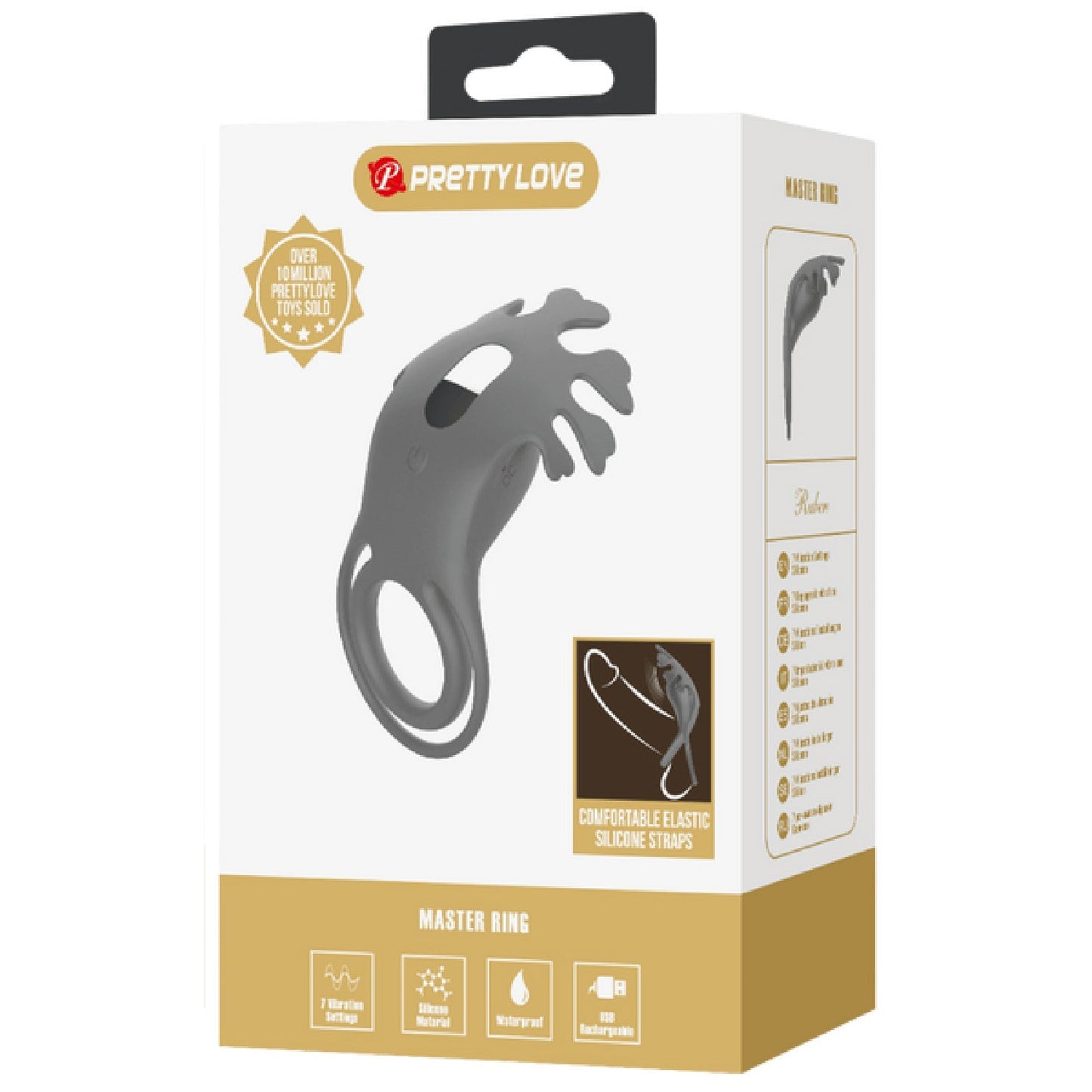 Pretty Love Ruben – Rechargeable 7 Function Vibrating Cock Ring