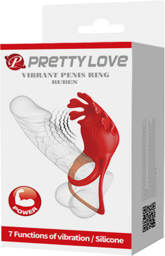Pretty Love Ruben – Rechargeable 7 Function Vibrating Cock Ring