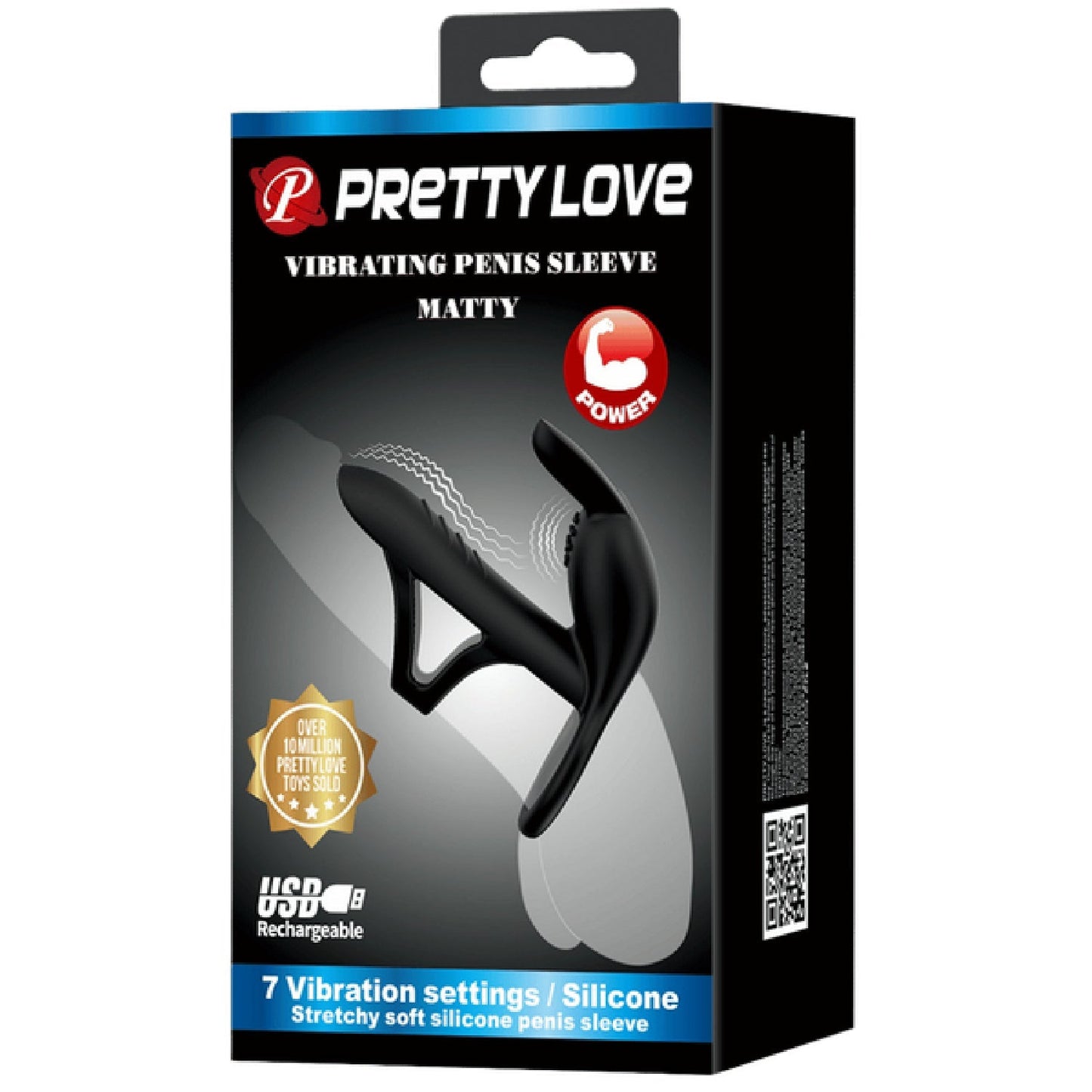 Matty Vibrating Penis Sleeve and Clitoral Stimulator – Silicone Sleeve and Stimulator Set