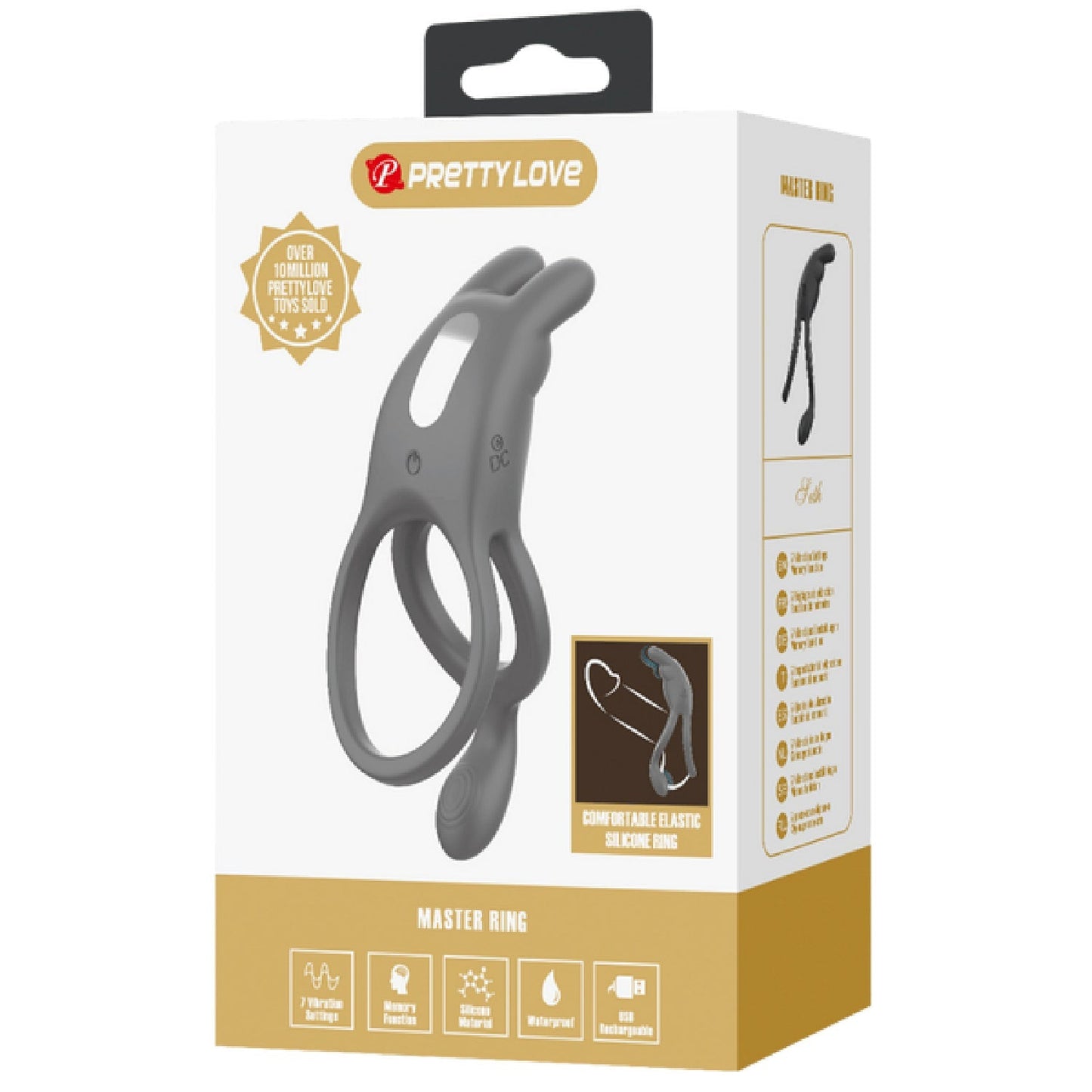 Seth Vibrating Cock Ring – Silicone Powerful Vibrator Cock Ring