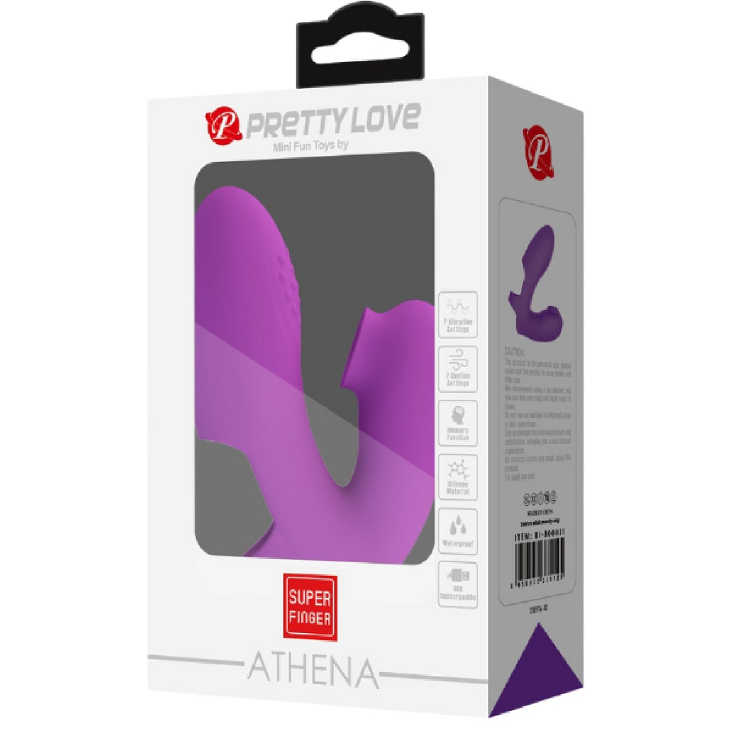 Rechargeable Athena – Silicone Finger Vibrator with 7 Vibration and Tapping Modes