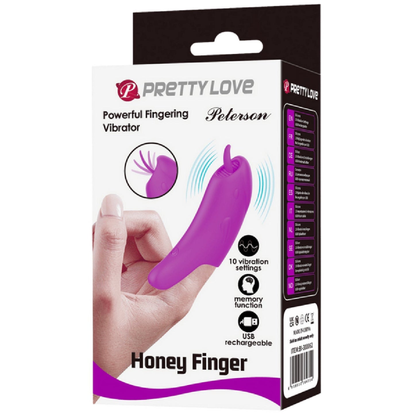 Peterson Rechargeable Honey Finger – Luxury Silicone Finger Vibrator