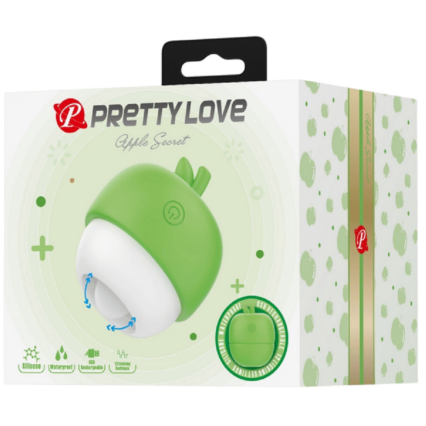 Apple Secret Rechargeable – Silicone Clitoral Tongue-Like Stimulator Vibrator
