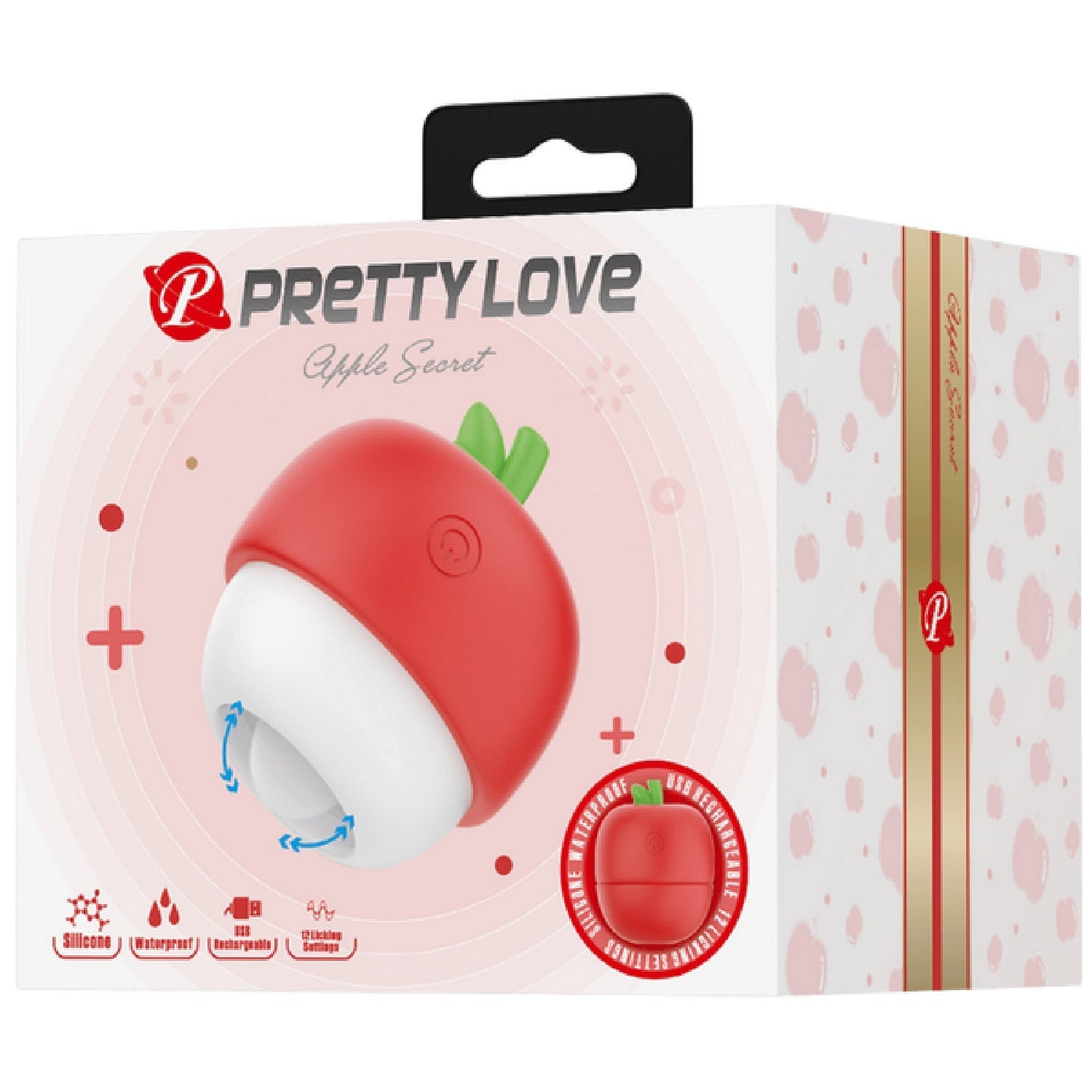 Apple Secret Rechargeable – Silicone Clitoral Tongue-Like Stimulator Vibrator