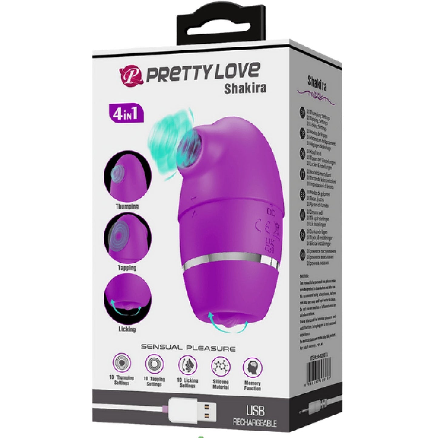 4in1 Thumping Shakira – 12 Function Silicone Vibrator