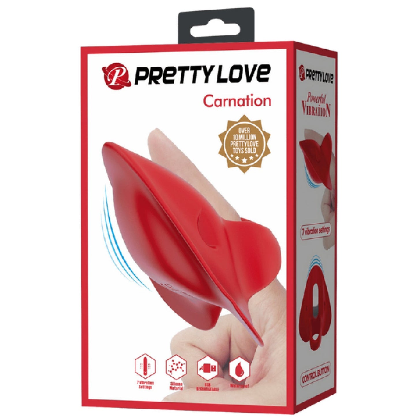 The Rose Finger Vibrator is Rechargeable with 7 Vibration Modes and an Extremely Soft Surface for Body Stimulation
