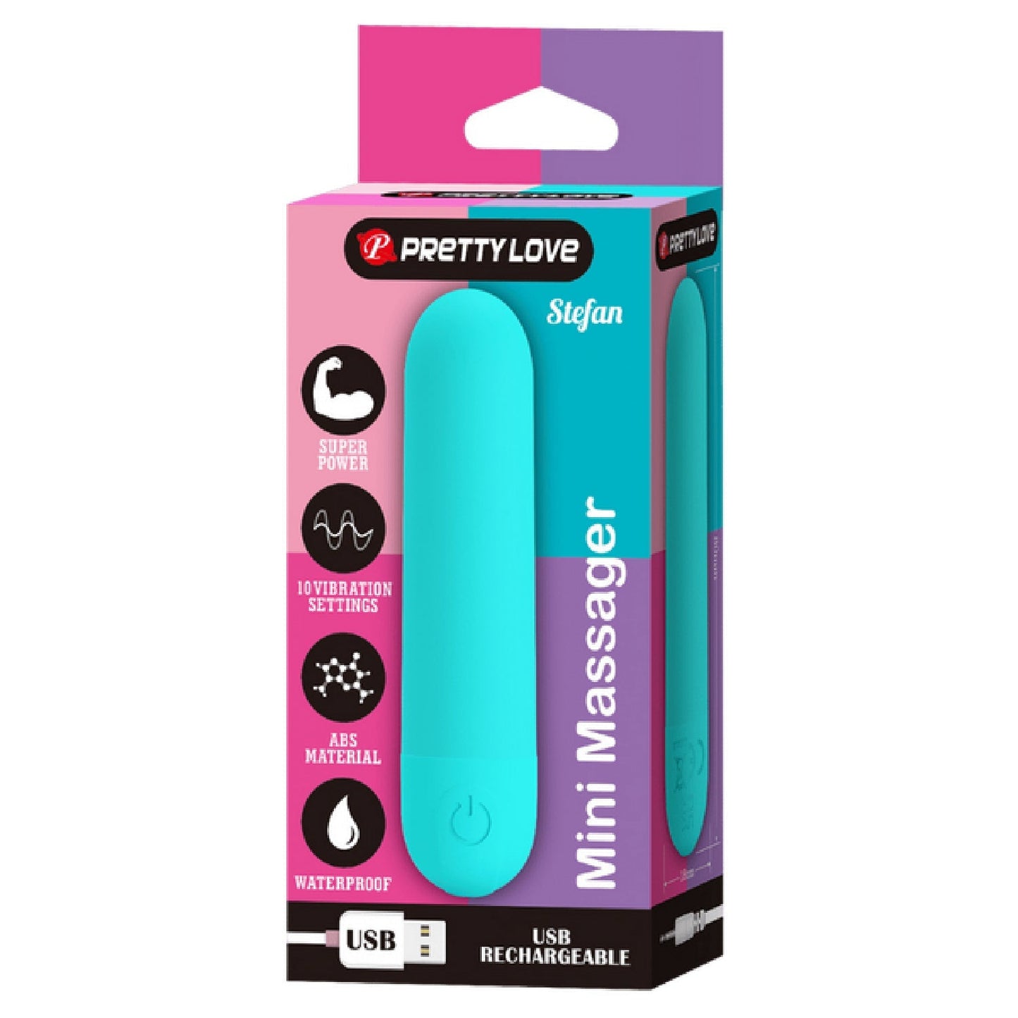 Stefan Rechargeable Mini Massager – Compact Vibrating Bullet Vibrator