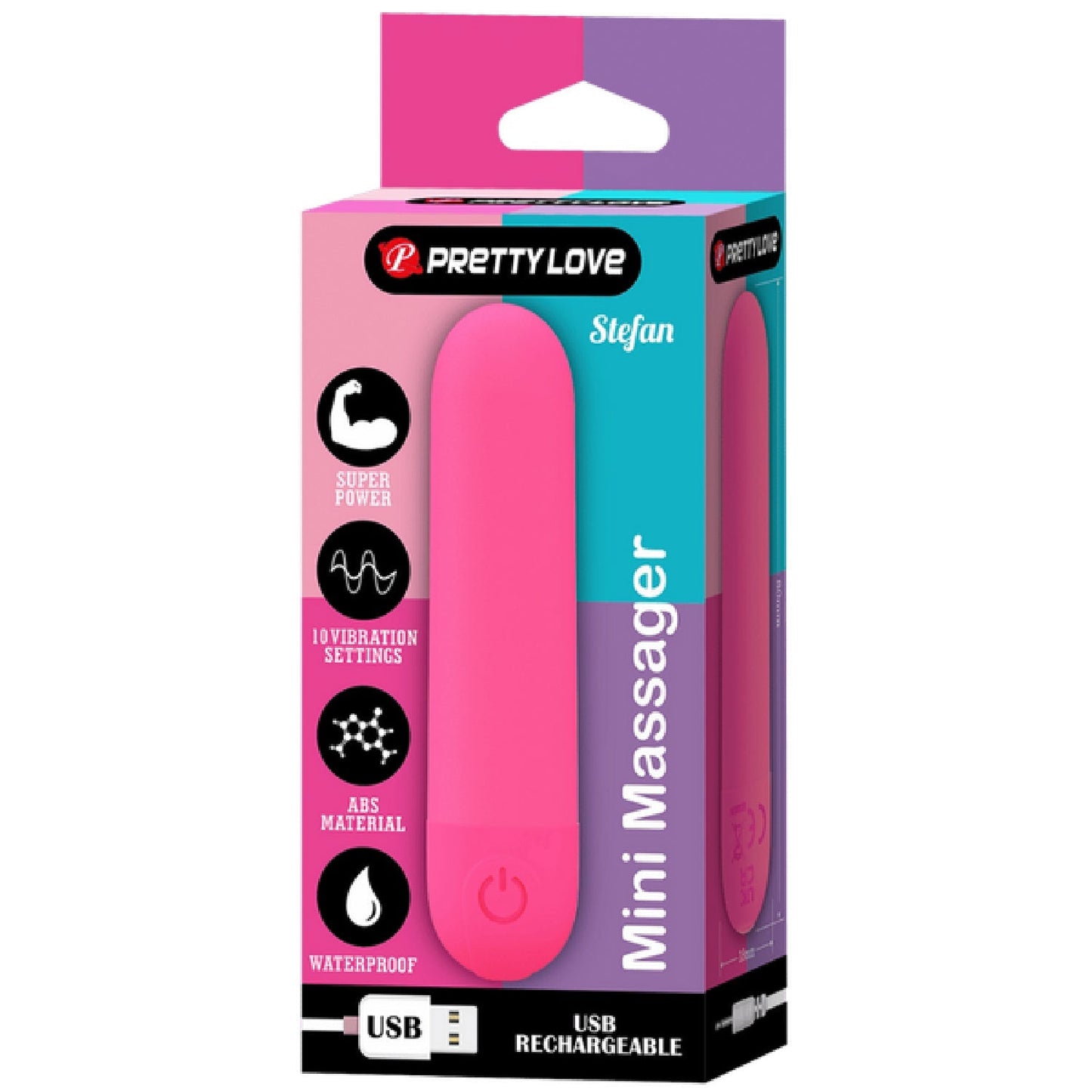 Stefan Rechargeable Mini Massager – Compact Vibrating Bullet Vibrator