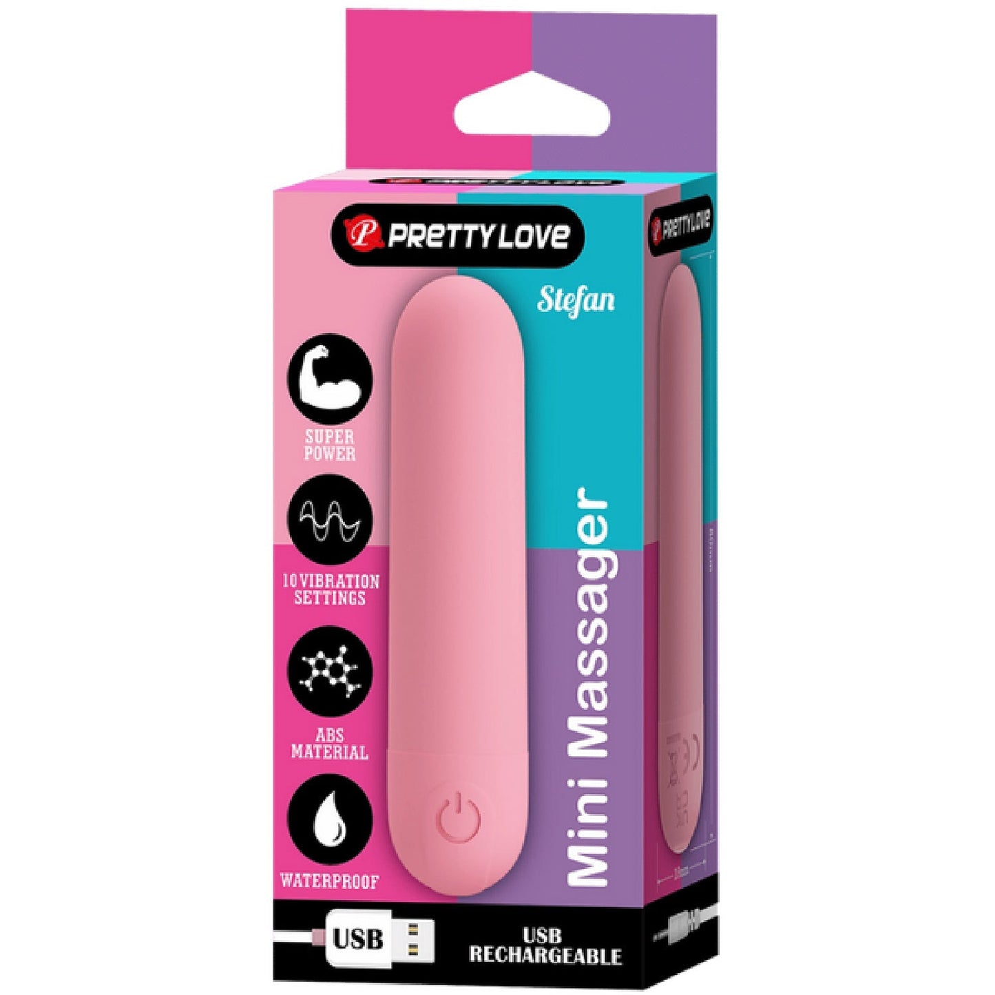 Stefan Rechargeable Mini Massager – Compact Vibrating Bullet Vibrator