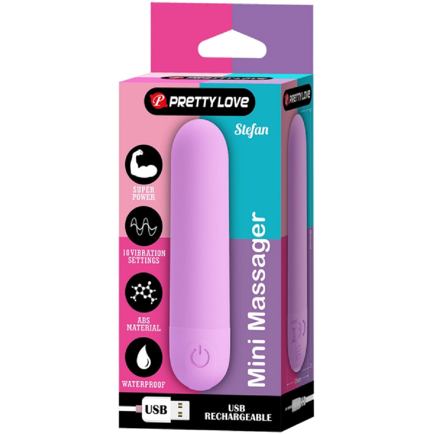 Stefan Rechargeable Mini Massager – Compact Vibrating Bullet Vibrator
