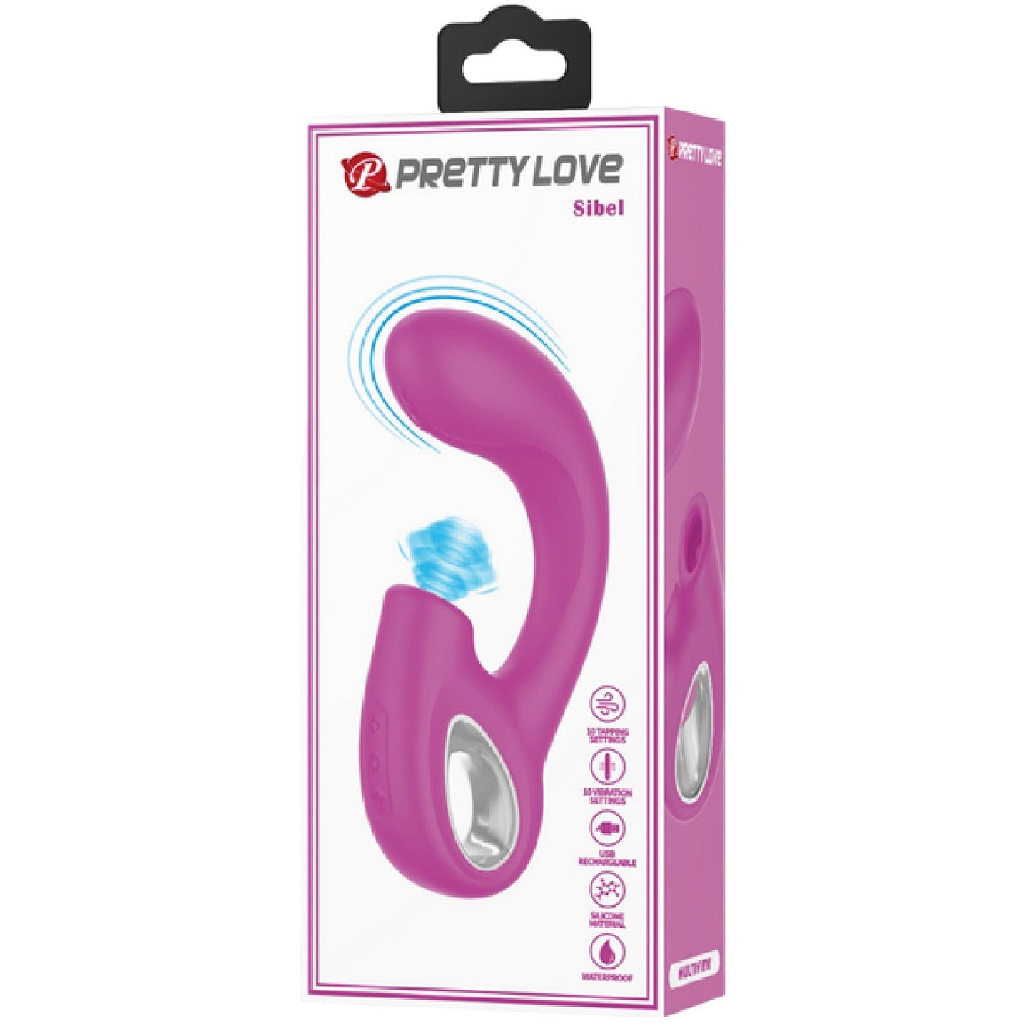 Sibel Rechargeable Massager – Medical-Grade Silicone Dual Stimulation Vibrator