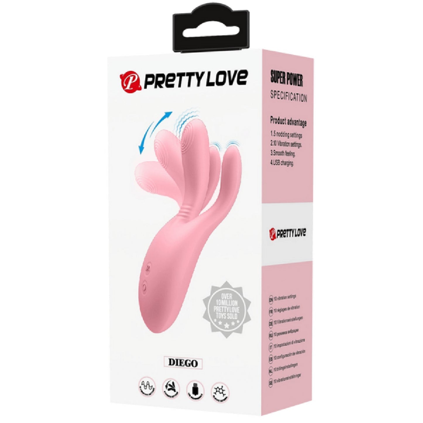Pretty Love Finger Flicker Diego – Rechargeable Flexible Vibrator with Multiple Settings