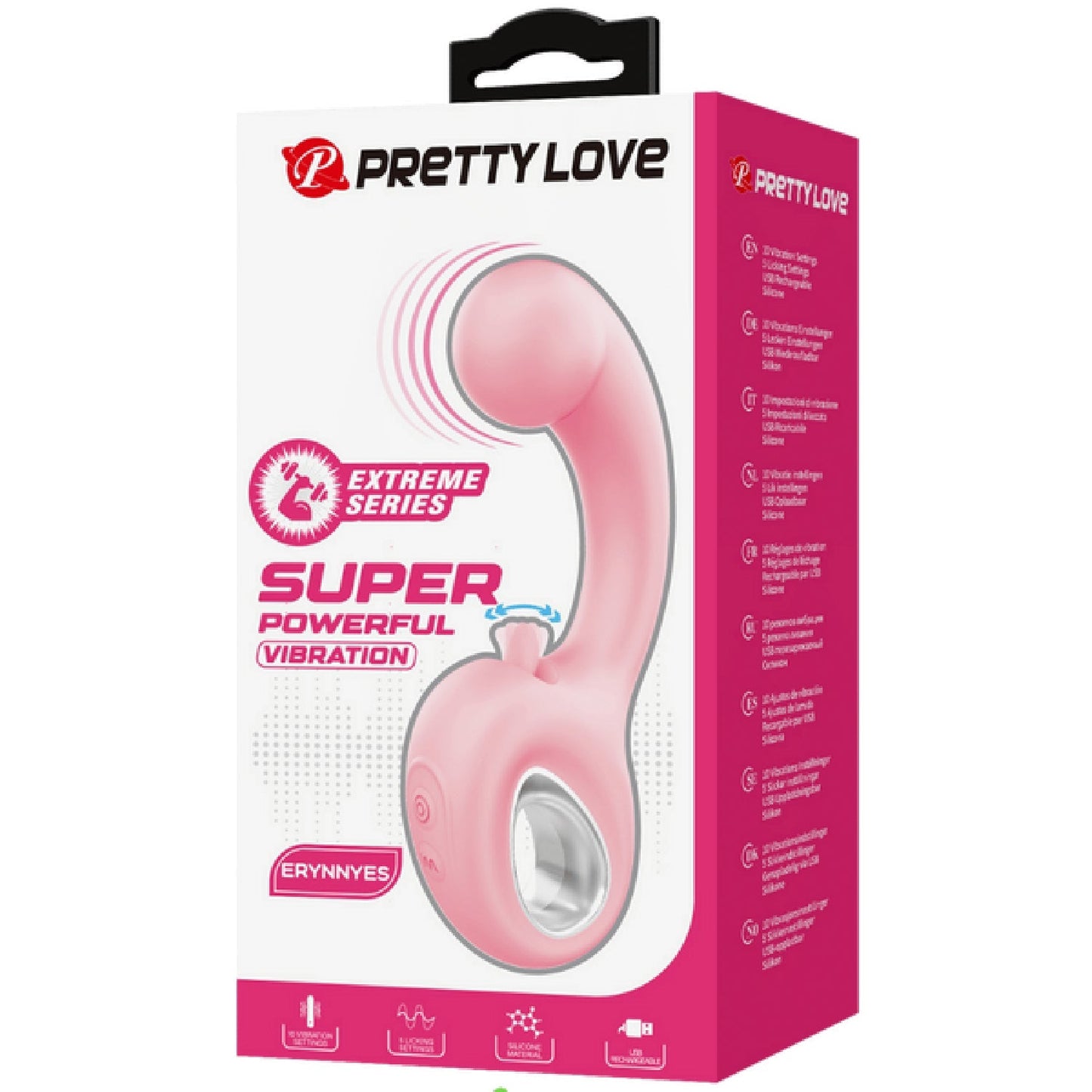 Erynnyes – Medical-Grade Silicone Dual-Stimulation Vibrator With 10 Vibration And 5 Licking Functions