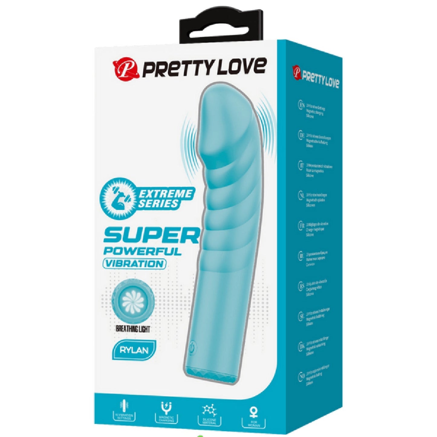Rylan – Rechargeable, Slim Silicone, 10-Function Breathing Light Design G-Spot Vibrator