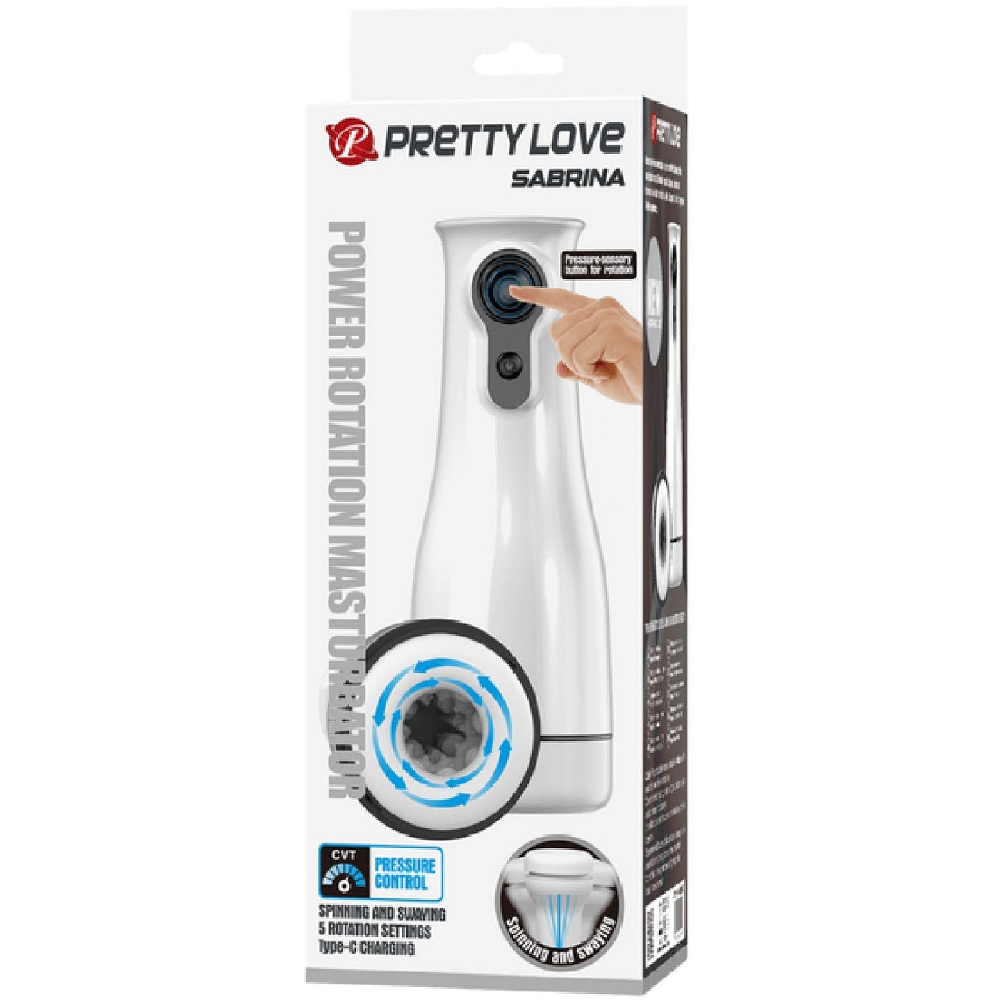 Sabrina – Rechargeable Rotating Men's Masturbator with Voice Function