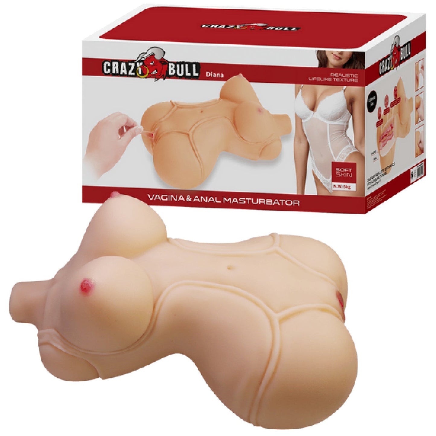 Diana – Realistic Vagina and Anal Masturbator with Weighted Core