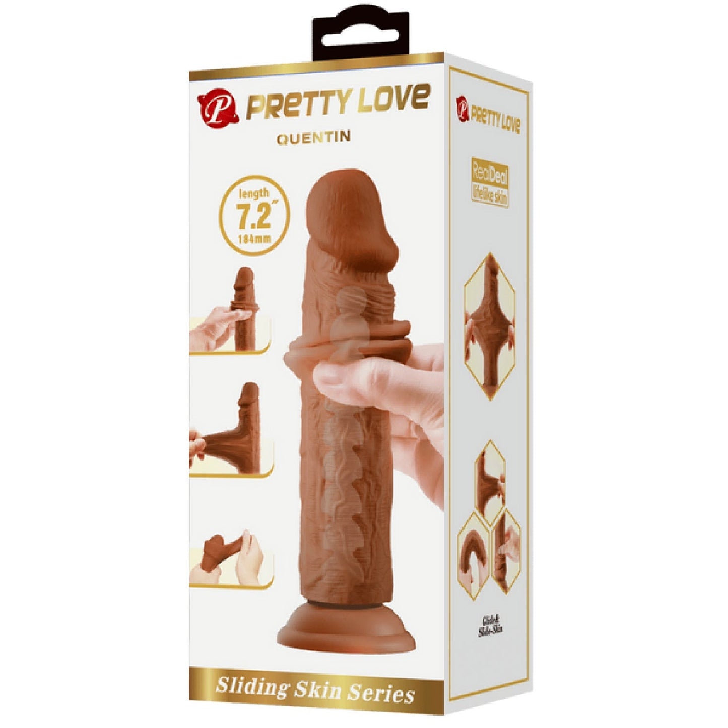 Quentin 7.2 Inch Realistic Dildo – Suction Cup Large TPR Dildo