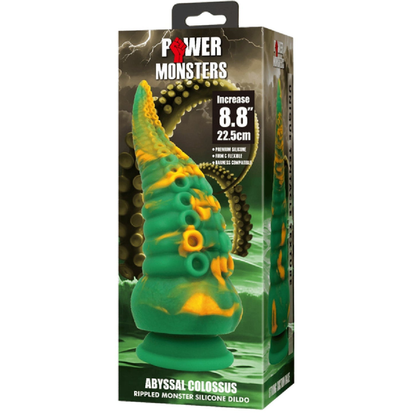 Abyssal Colossus – Silicone 8.8 Inch Dildo with Pronounced Ridges