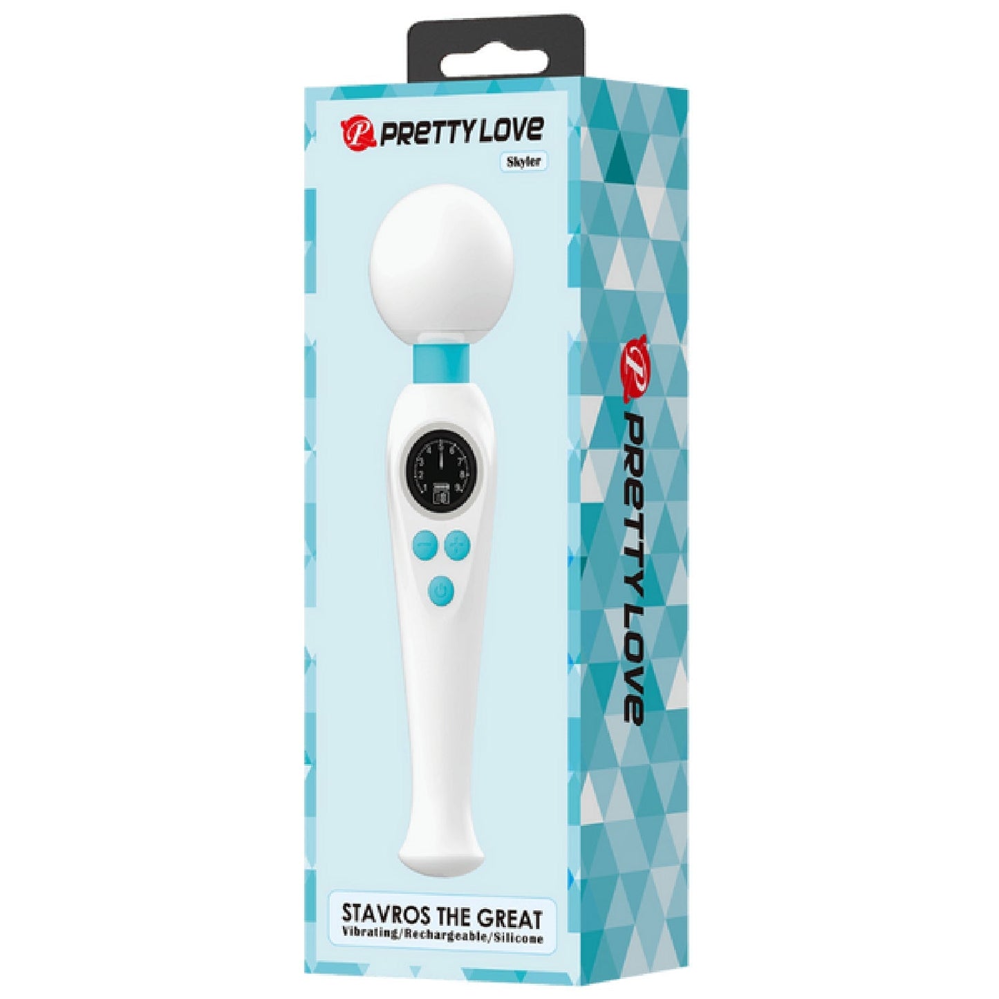 Skyler Rechargeable Wand – Powerful 10-Mode Vibrating Wand with Flexible Neck