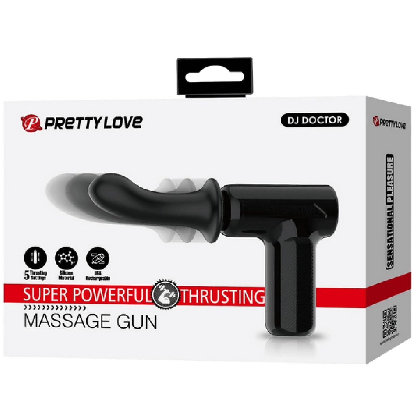 Super Power Thrusting Massage Gun – Powerful Motor Massage Gun with 5 Settings and Replaceable Head
