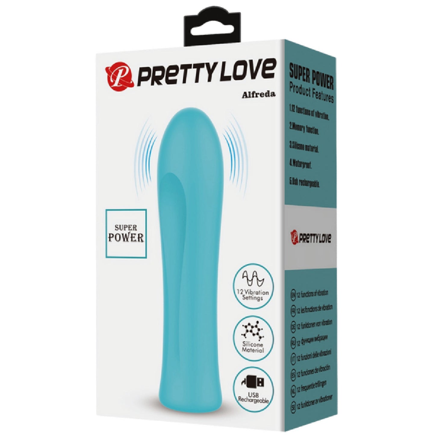 Pretty Love Alfreda Rechargeable Silicone Vibrator – 12-Speed Compact Vibrator