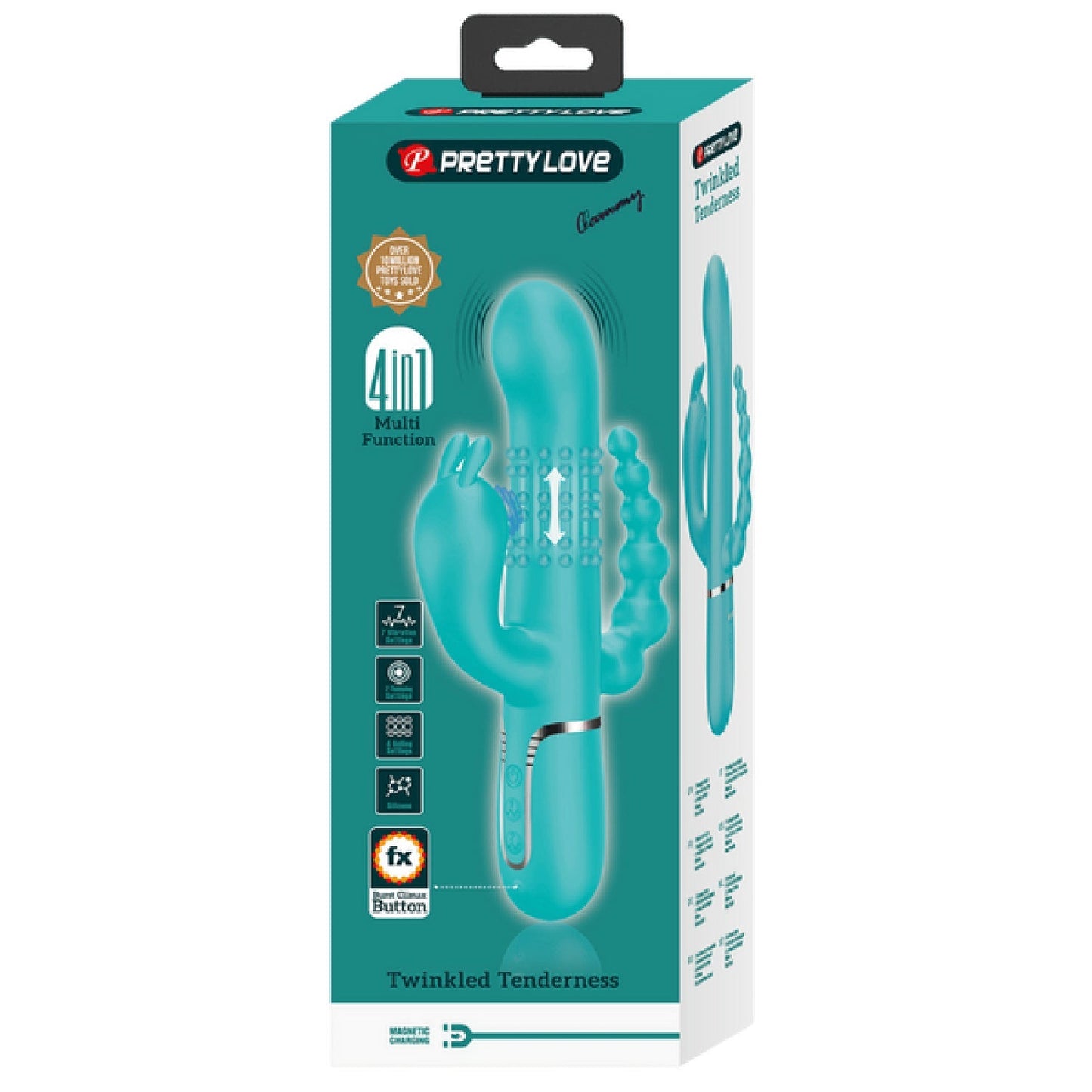 Pretty Love Cammy 4-in-1 – Multi-Function Rabbit Vibrator with Anal Stimulator