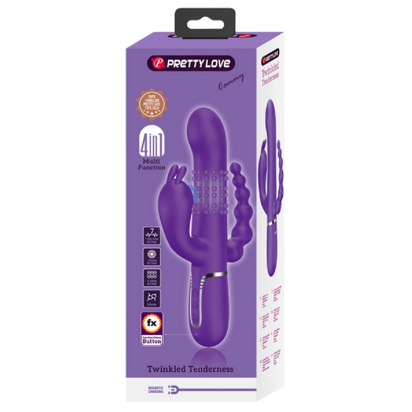 Pretty Love Cammy 4-in-1 – Multi-Function Rabbit Vibrator with Anal Stimulator