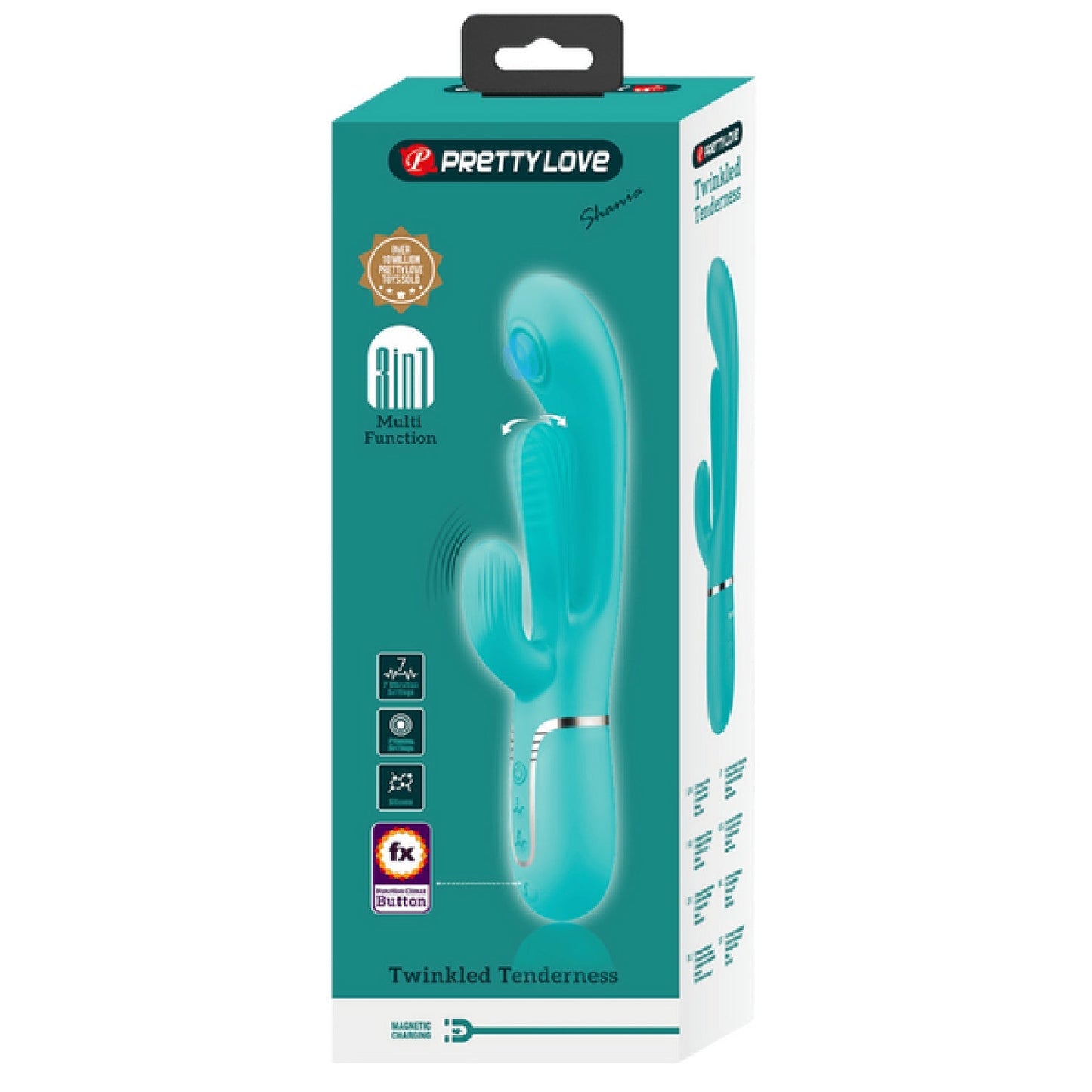 Shania 4in1 Multi-Function Rabbit Vibrator – Velvet Silicone 7 Vibration Settings