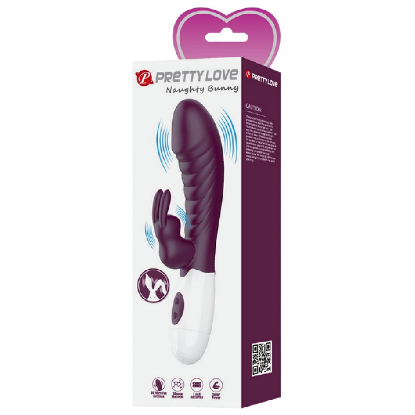 Naughty Bunny – Dual Stimulator Vibrator With G-Spot And Clitoral Vibration