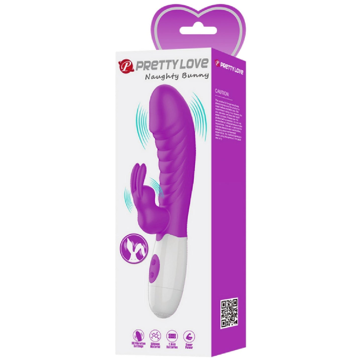 Naughty Bunny – Dual Stimulator Vibrator With G-Spot And Clitoral Vibration