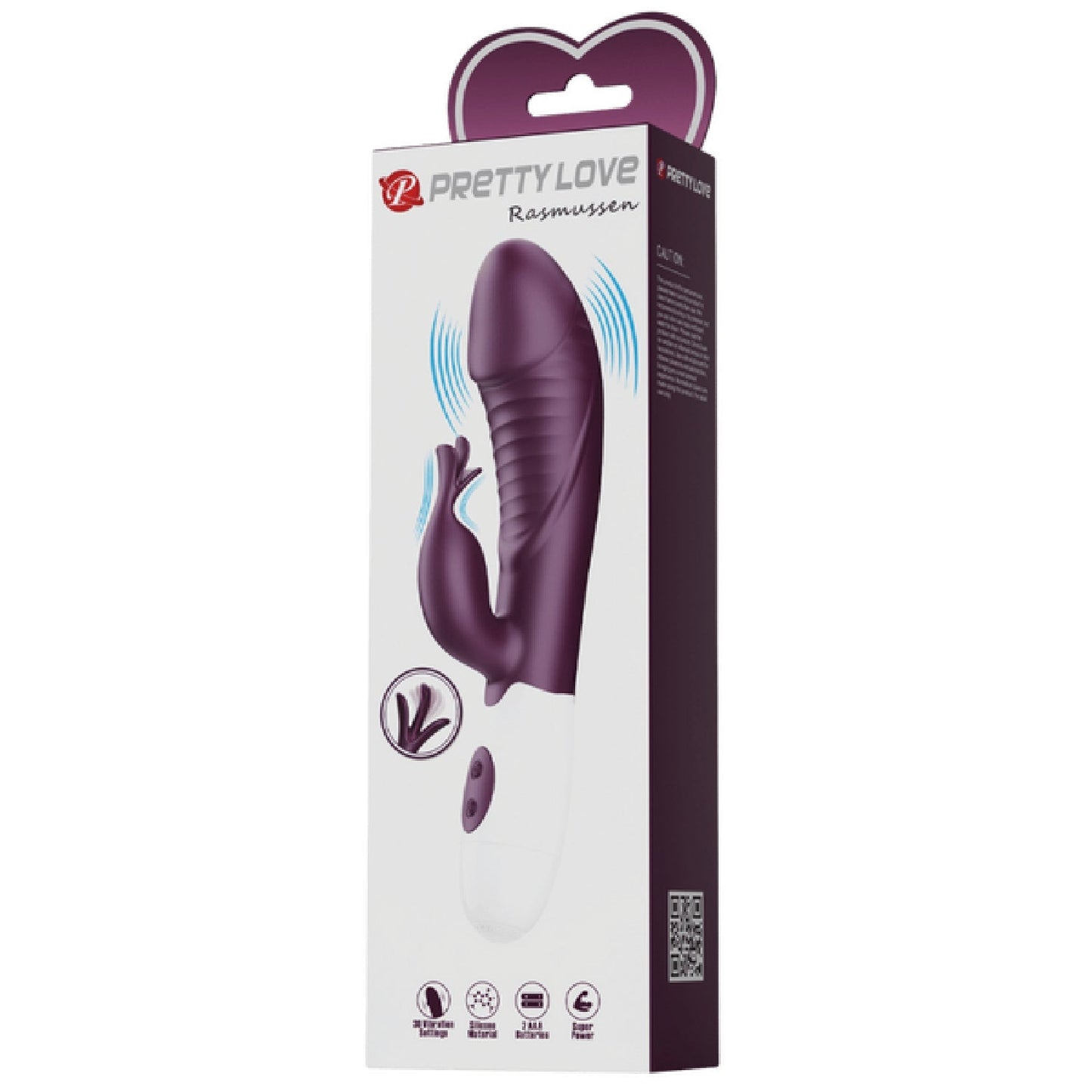 Rasmussen Dual Stimulator – G-Spot and Clitoral Vibrator with 30 Frequencies