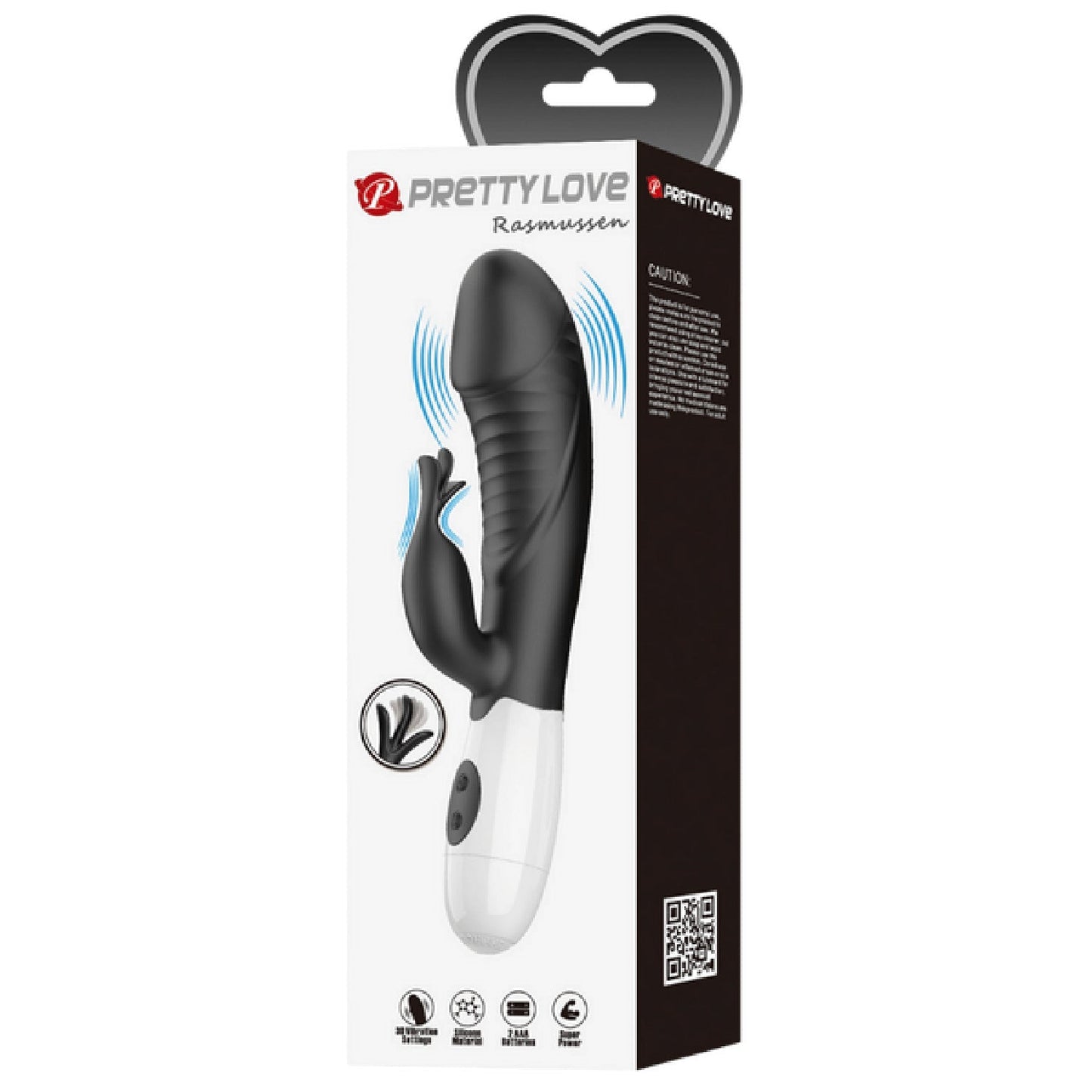 Rasmussen Dual Stimulator – G-Spot and Clitoral Vibrator with 30 Frequencies