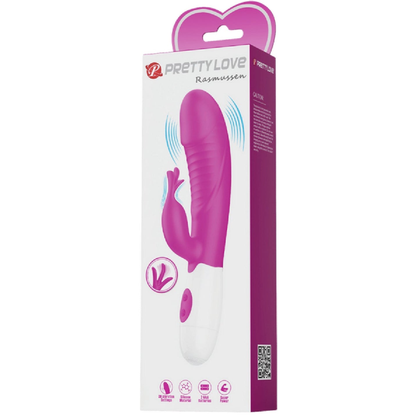 Rasmussen Dual Stimulator – G-Spot and Clitoral Vibrator with 30 Frequencies