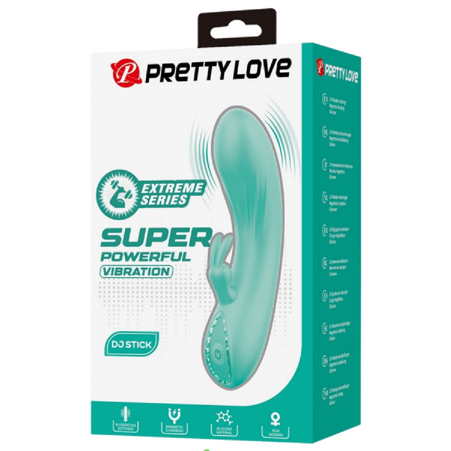 Rechargeable DJ Stick – 10 Function Slim Silicone G-Spot Vibrator