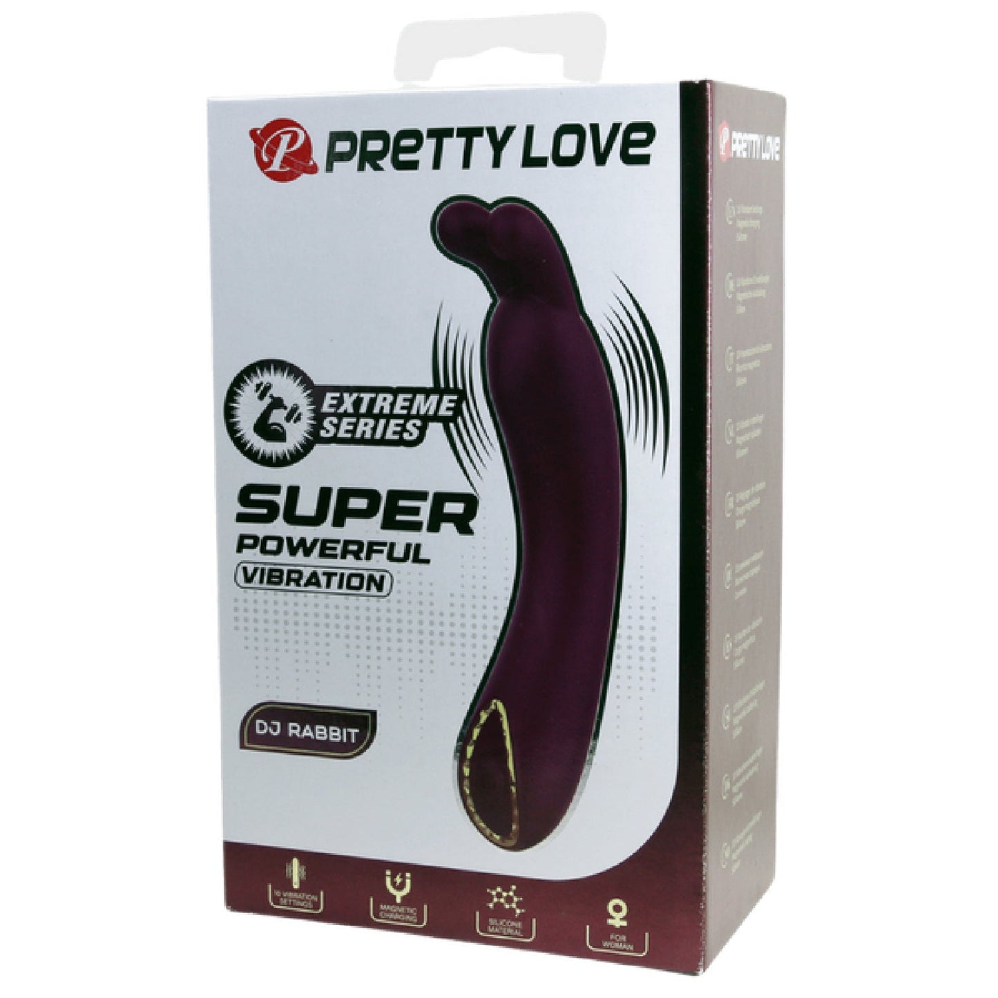 DJ Rabbit – Rechargeable Silicone 10-Function Super Powerful G-Spot Rabbit Vibrator